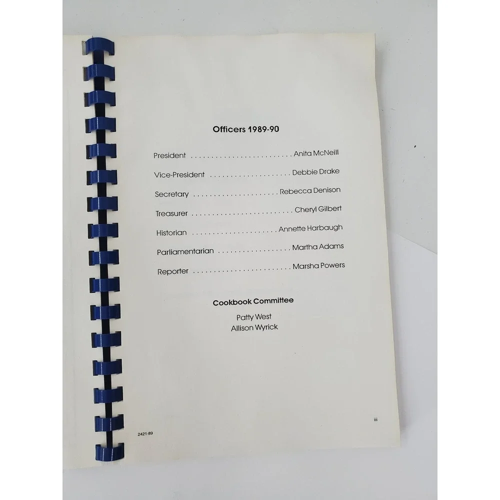 Vintage Recipes from the Westview PTA 1989-90‎ Cookbook Spiral Bound GrandmaCore